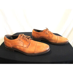 Cole Haan Grand OS Brown Leather Cap Toe Oxford Dress Shoes Men 12 M